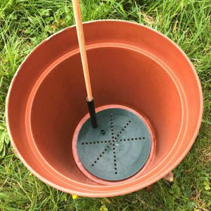 'Pot Master' drainageschijf met steunbuis - 15 cm (per 3 stuks)