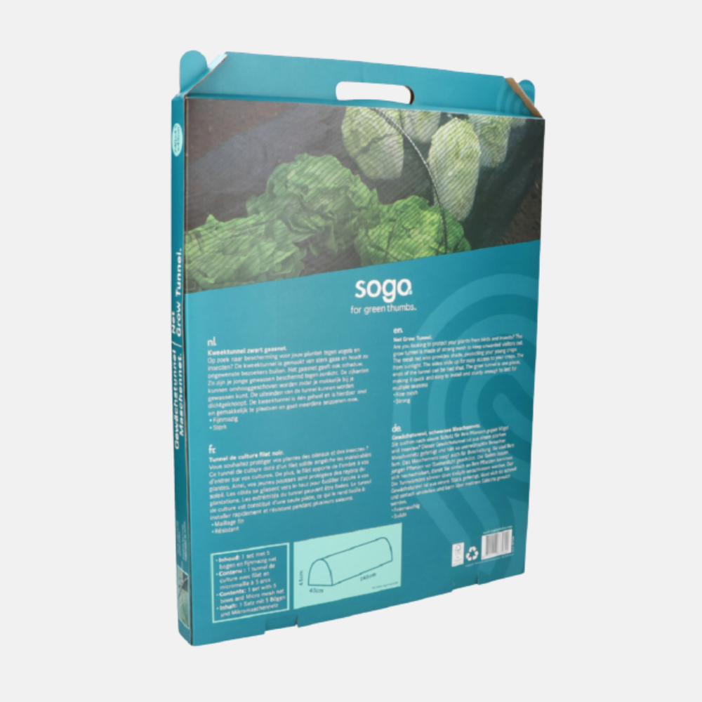 SOGO Kweektunnel zwart gaasnet