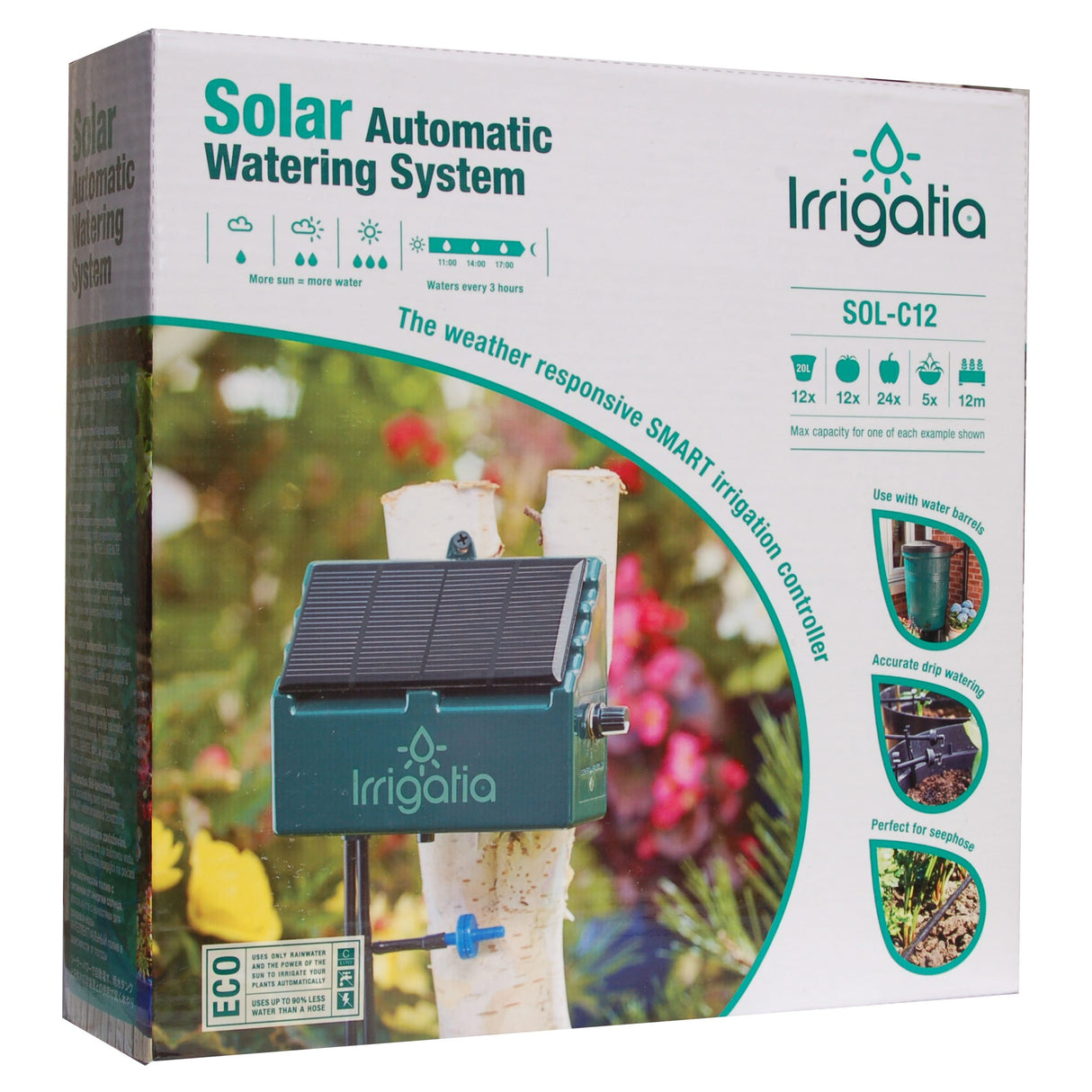 Système d'irrigation à énergie solaire Irrigatia SOL-C12L - C'est un arrosage intelligent !