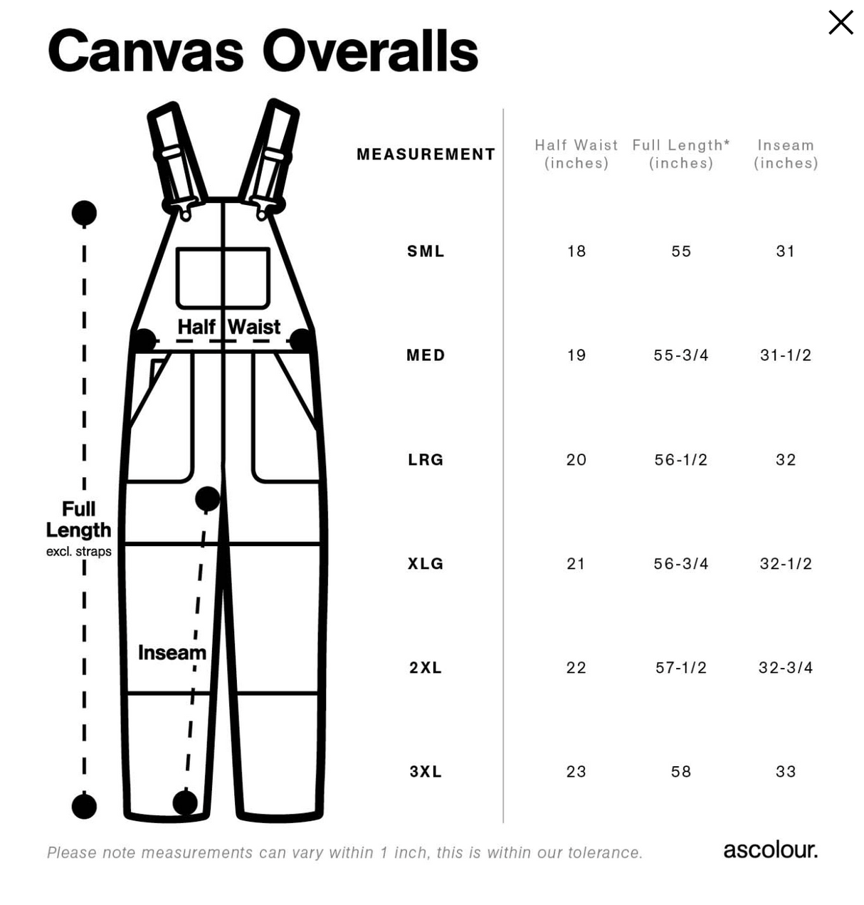 Tuinbroek - stevig canvas