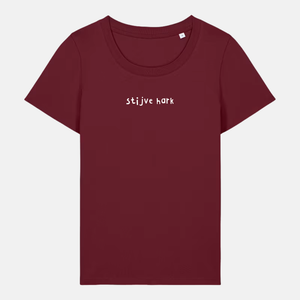 Dames t-shirt - Stijve hark geborduurd