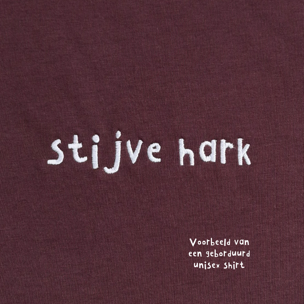 Unisex t-shirt - Zuurpruim geborduurd