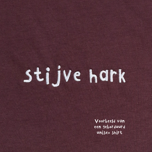 Unisex t-shirt - Zuurpruim geborduurd