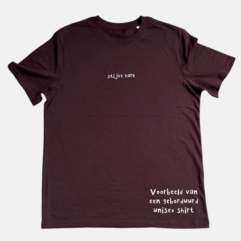 Unisex t-shirt - Zuurpruim geborduurd