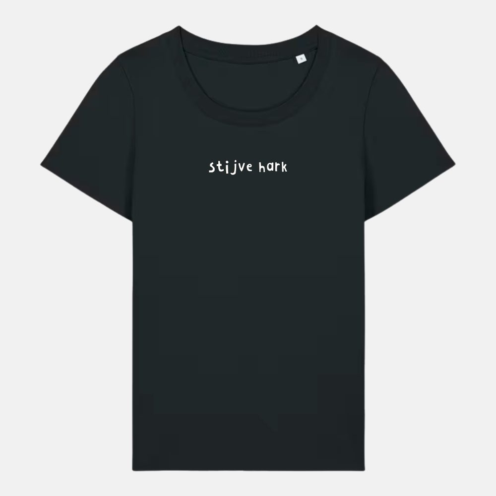 Dames t-shirt - Stijve hark geborduurd