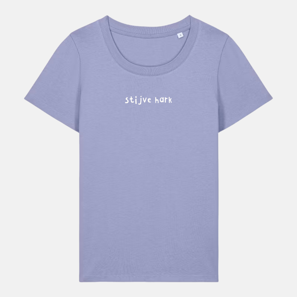 Dames t-shirt - Stijve hark geborduurd