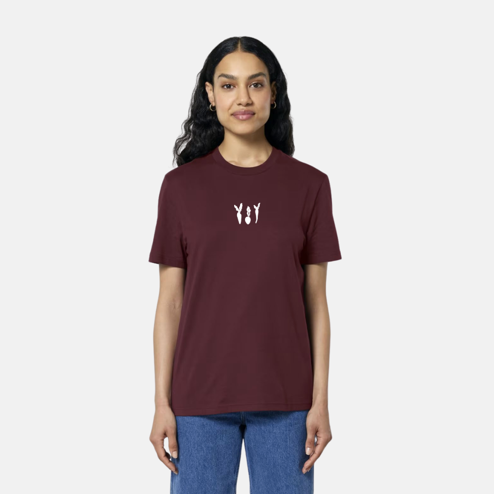 Unisex t-shirt - Wortels geborduurd