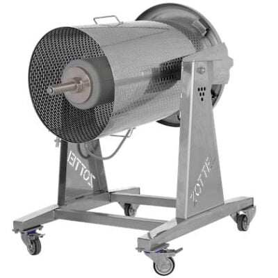 Inox hydropers 100 liter met perszak, beschermhoes en persdiafragma