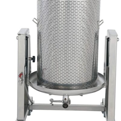 Inox hydropers 100 liter met perszak, beschermhoes en persdiafragma