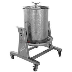 Inox hydropers 100 liter met perszak, beschermhoes en persdiafragma