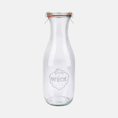 Weckpot sapfles 1 liter (set van 4 stuks)