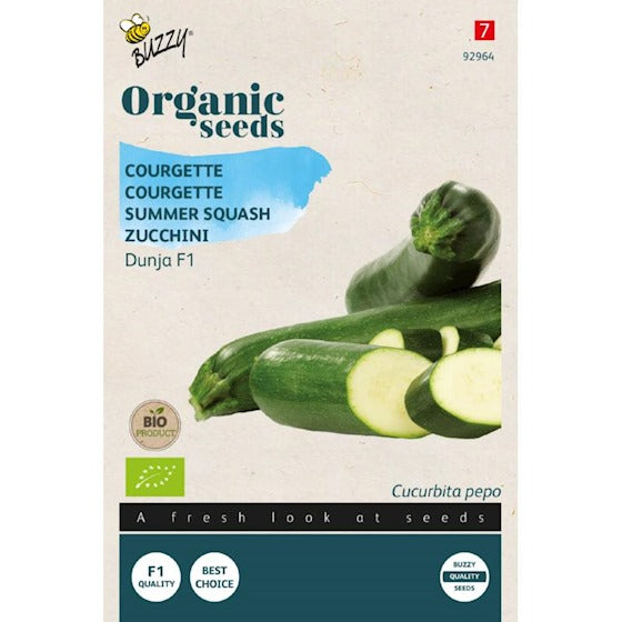 Buzzy Organic Zucchini Dunja F1 (BIO) – Inhalt: 7 Samen