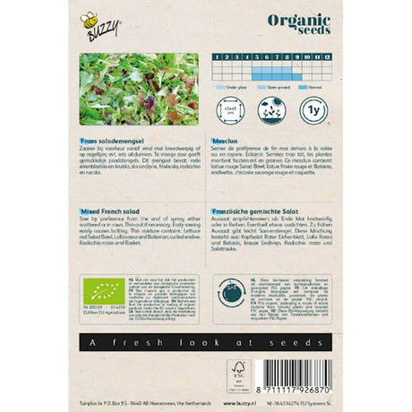 Buzzy Organic Frans Salademengsel (BIO) - inh.: 1 gram