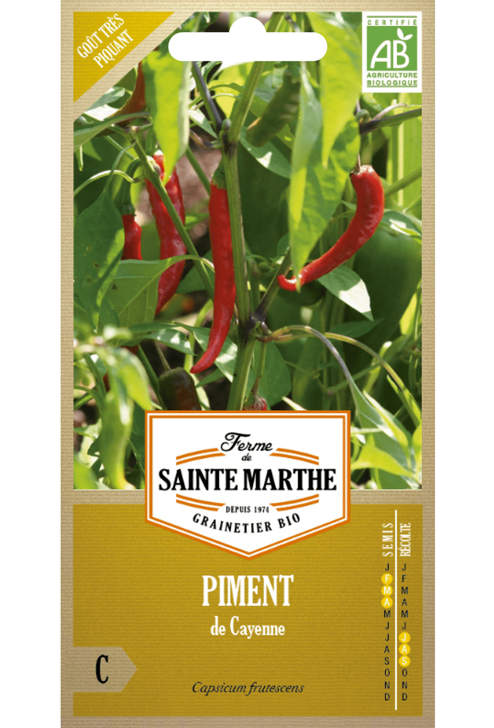 Cayenne peper Bio zaden