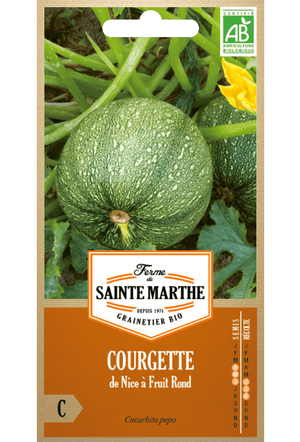 Courgette 'Nice à Fruit rond' BIO zaden