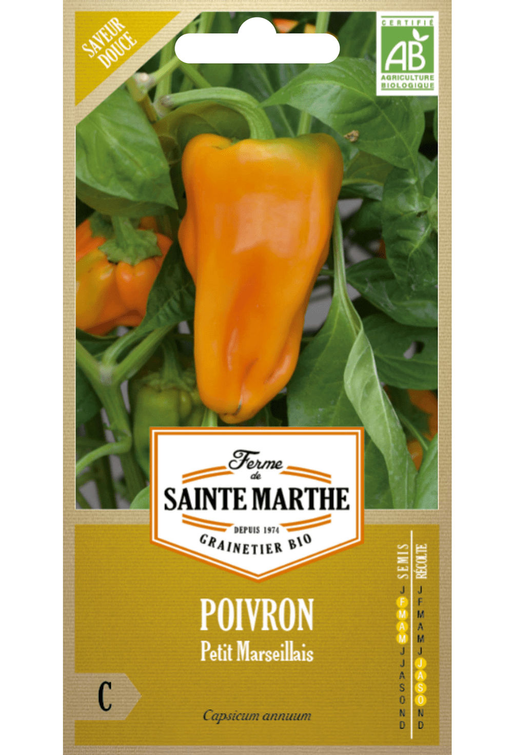 Graines de Paprika Petit Marseillais Bio