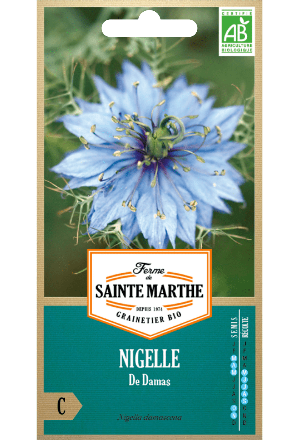 Nigella Damascena doppelt gemischte BIO-SAMEN