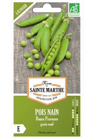 Pois vert faible Douce Provence (pois rond) 80 g Graines BIO