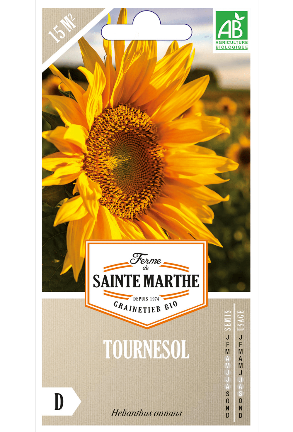 Tournesol annuel - pour 15 m² Graines BIO