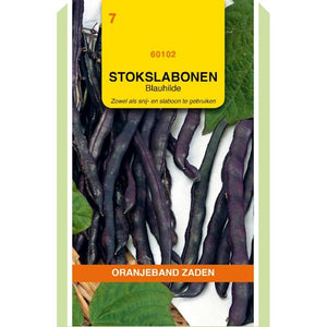 Stokprinsessenbonen paars Blauhilde 100 gram - Oranjebandzaden