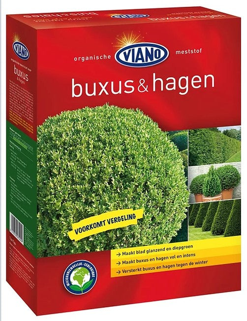 Viano Engrais organique pour buis et haies 3 kg + 1 kg de chaux