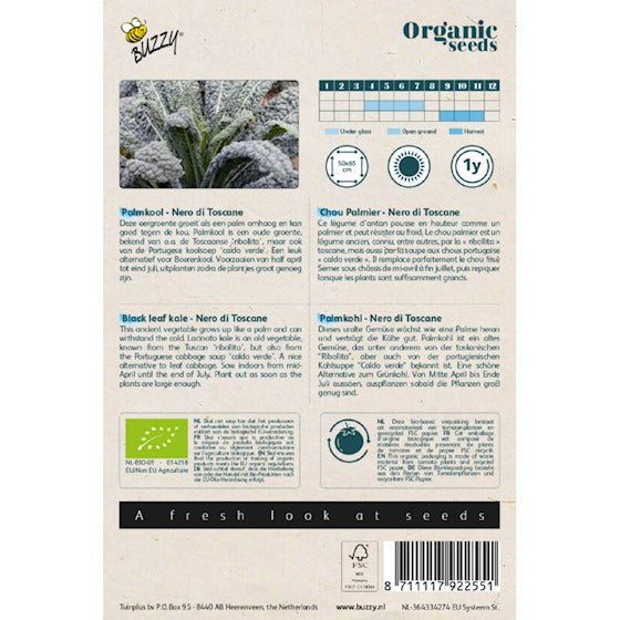 Buzzy Chou de Palme Bio Nero di Toscana (BIO) - contenu: 0,5 grammes