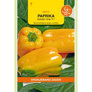 Paprika Gemini jaune F1 (Orangeband Seeds) - environ 25 graines