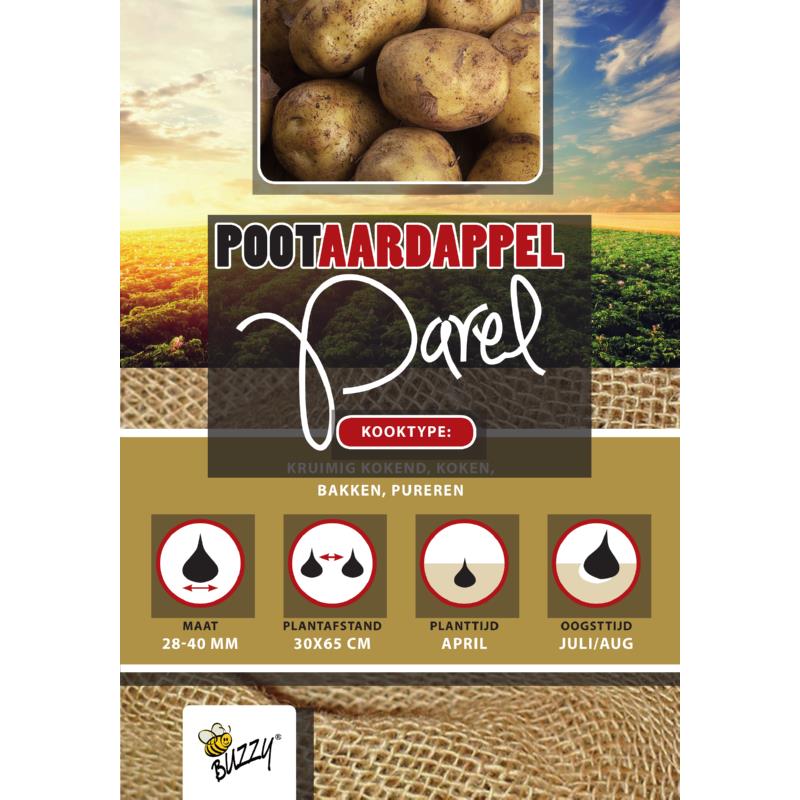 Pootaardappel Parel 28/35 vroeg (kies hoeveelheid)