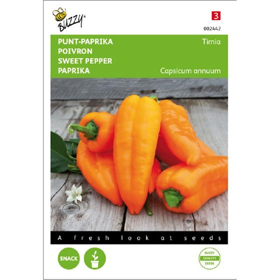 Buzzy Spitzpaprika Timia. Orange - Inhalt: ca. 10 Samen