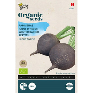 Buzzy Organic Rammenas Ronde Zwarte (BIO) - inh.: 1 gram