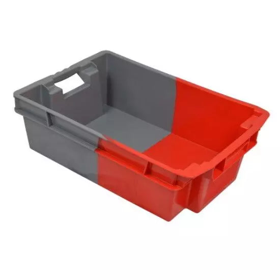 Stackable harvest crate 60x40x20 cm with closed bottom