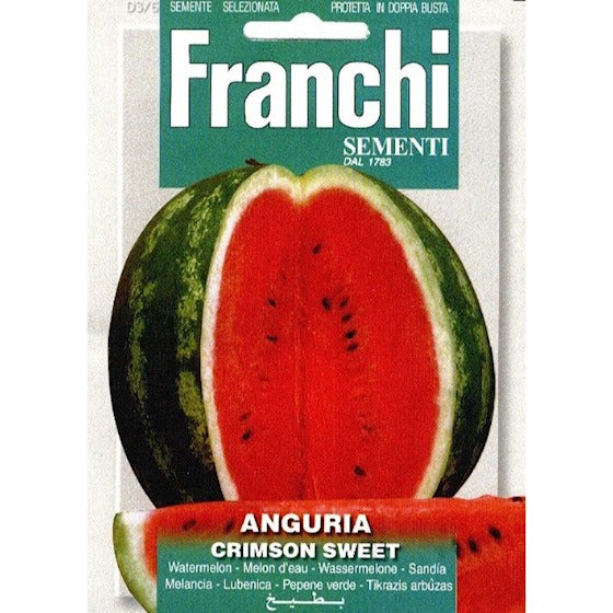 Wassermelone Anguria Crimsons Sweet 3/6 (Franchi) - Inhalt: 180 Samen