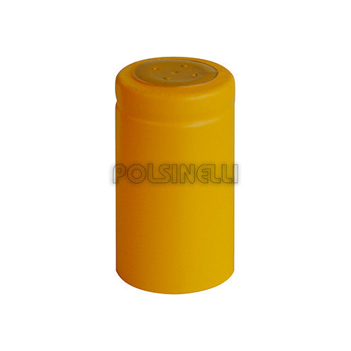 Capsule rétractable en PVC jaune ⌀33 (100 pièces)